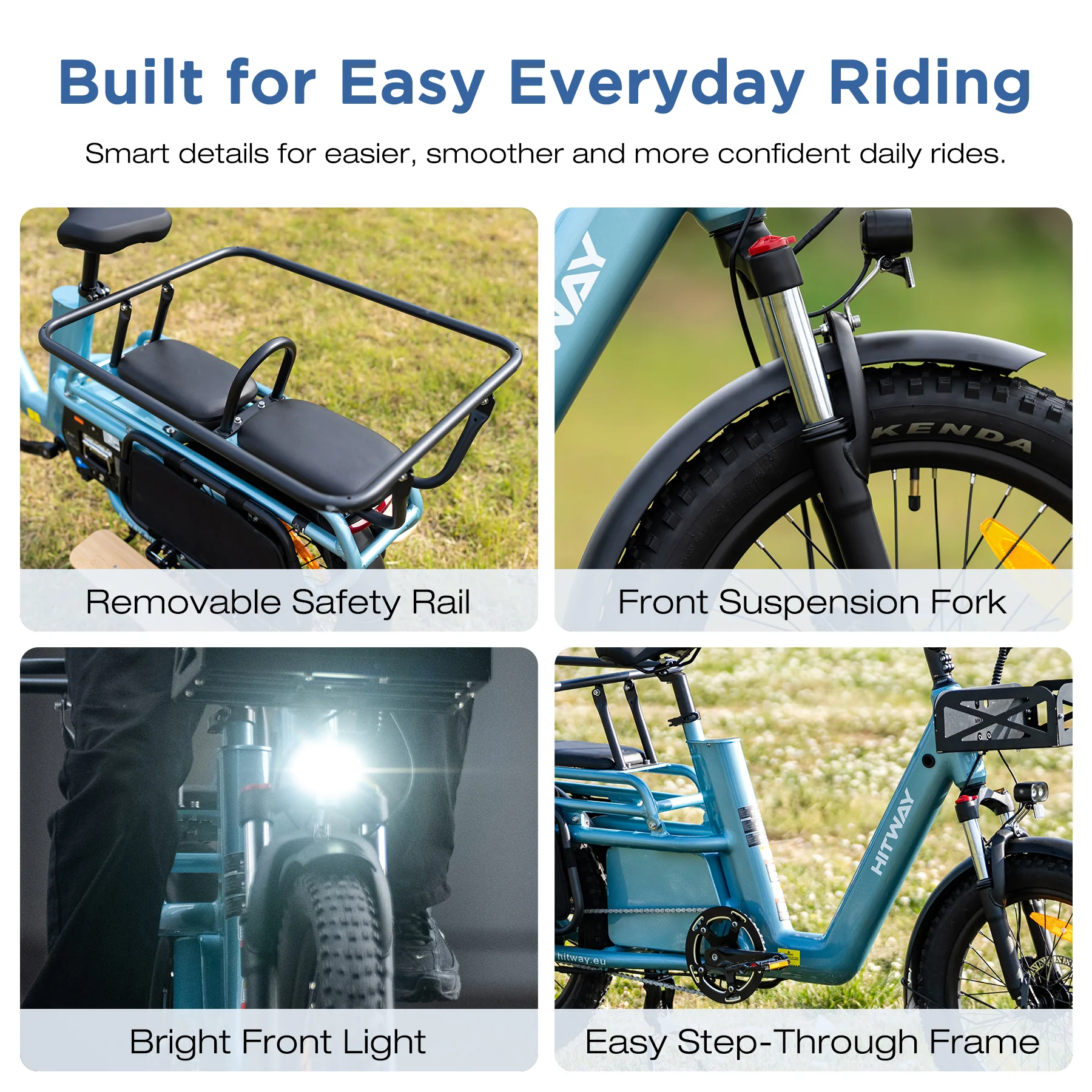 BK-T2 Longtail Electric Cargo Bike - Image 5