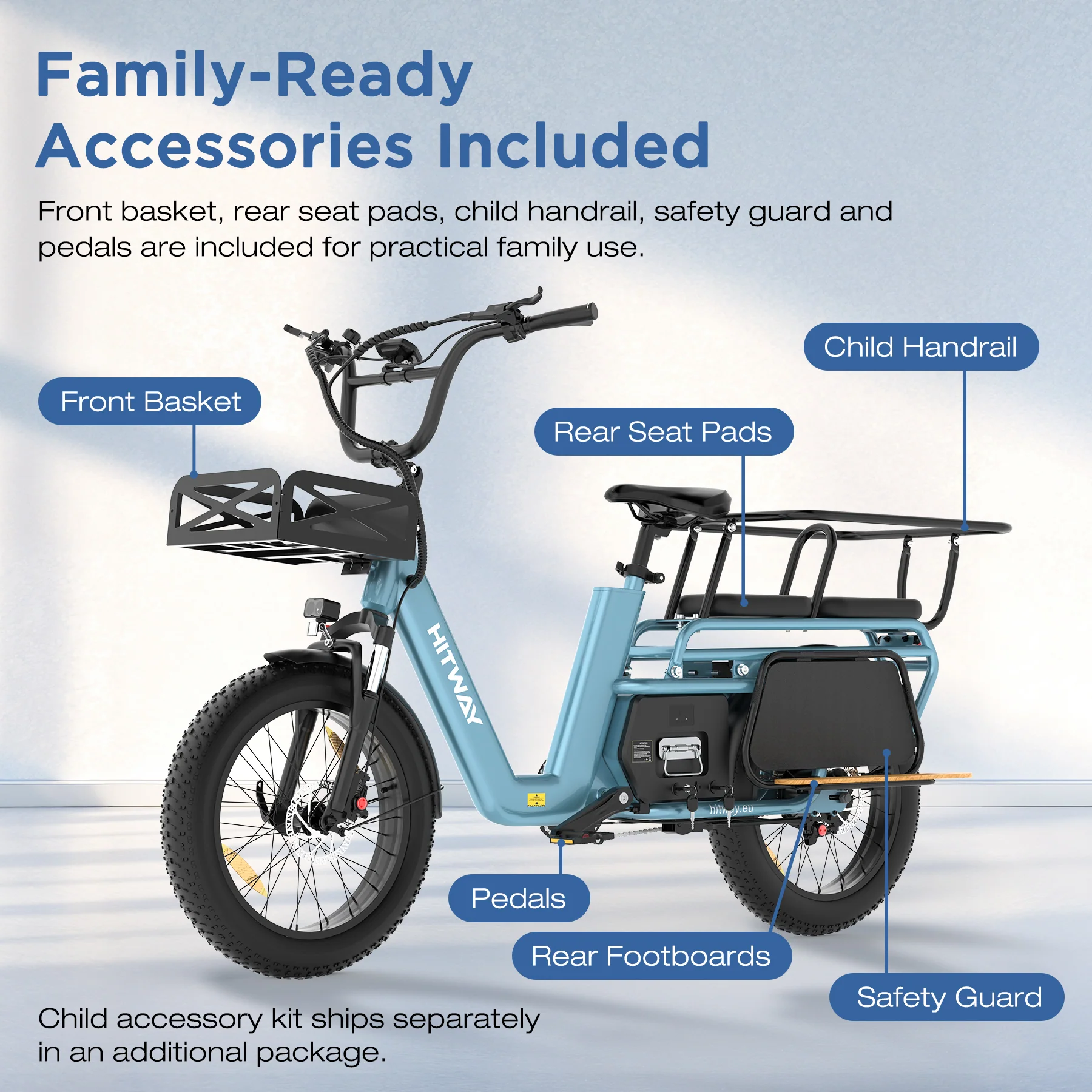 BK-T2 Longtail Electric Cargo Bike - Image 6