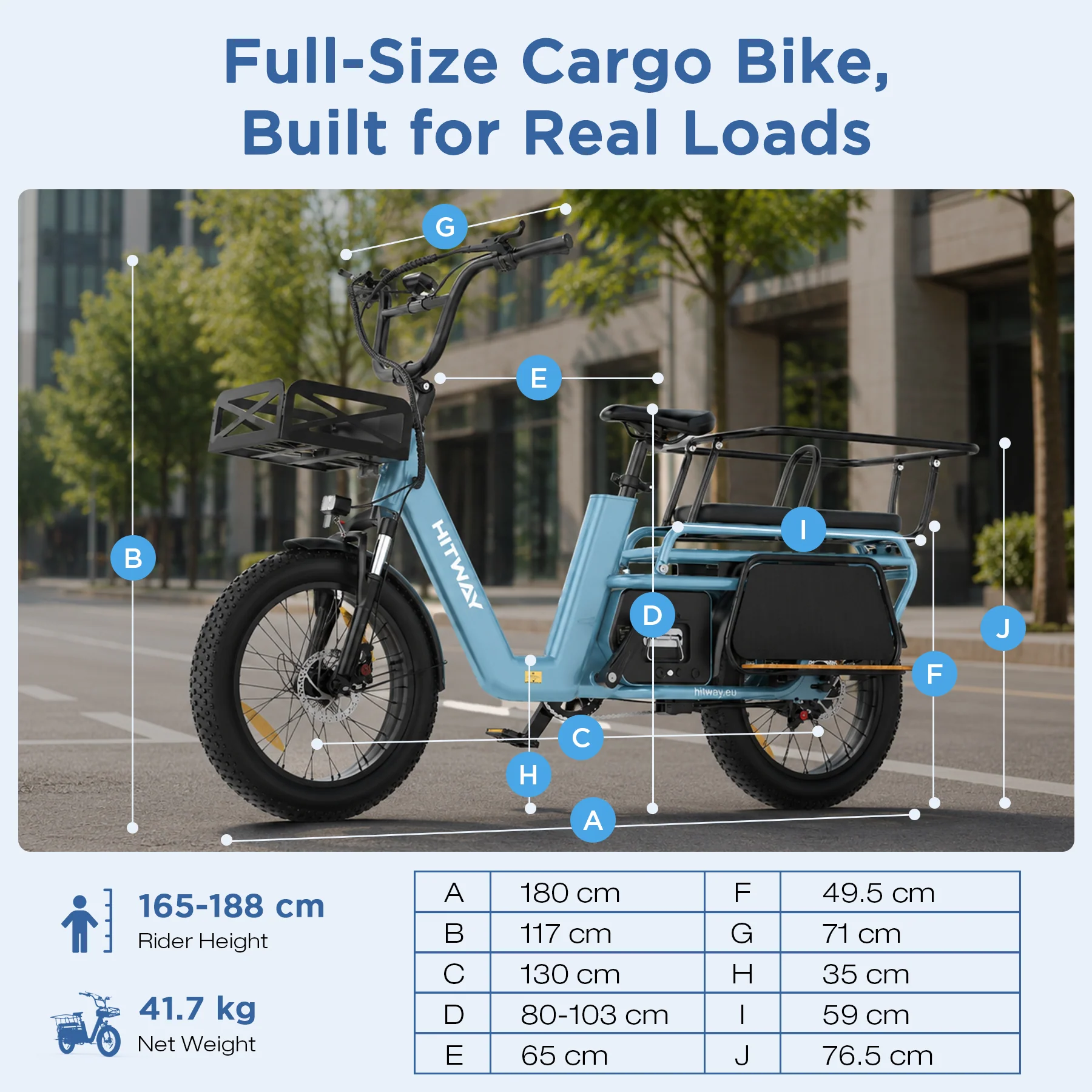 BK-T2 Longtail Electric Cargo Bike - Image 8