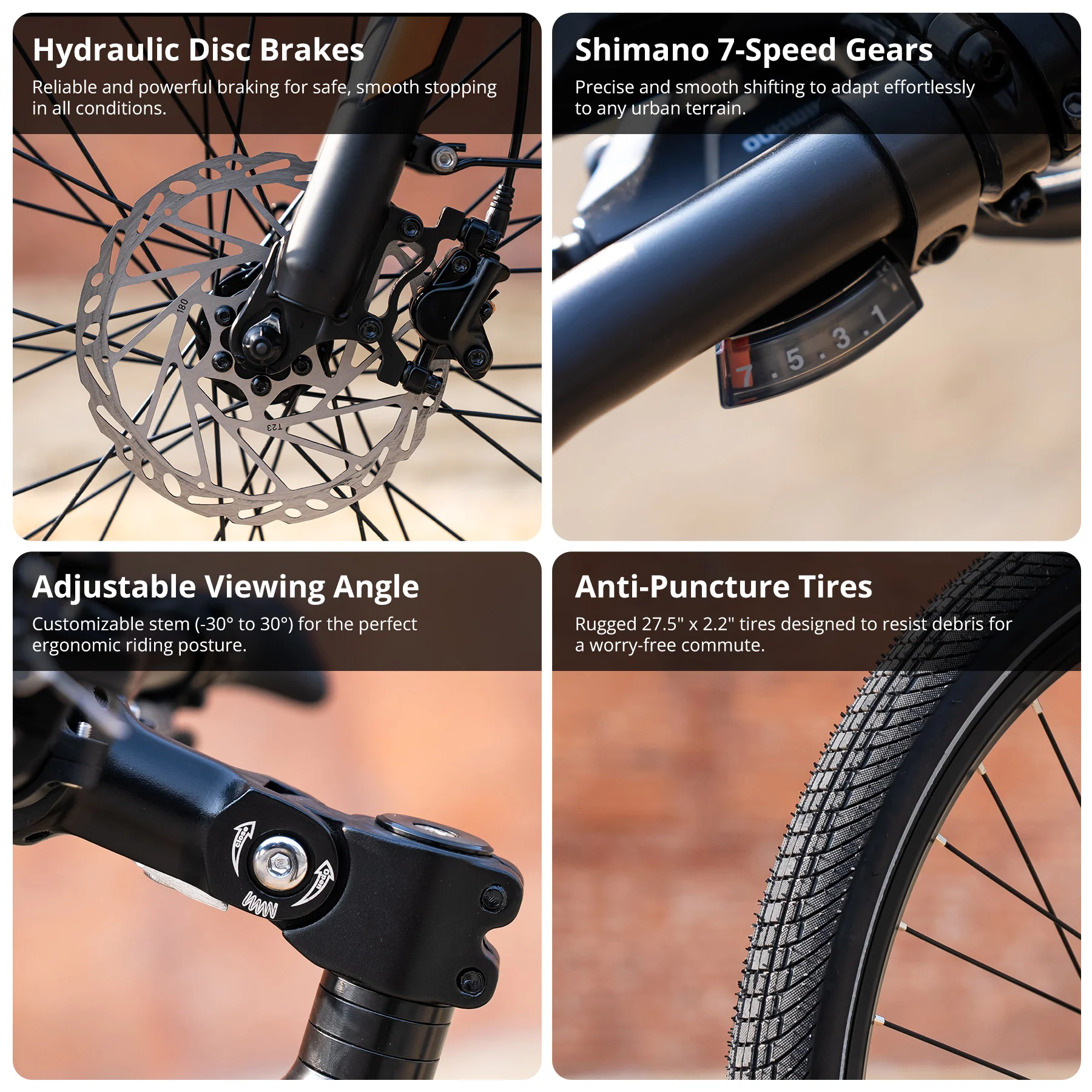 BK-U1 Mid-Drive Electric Bike up to 110 miles - Image 6