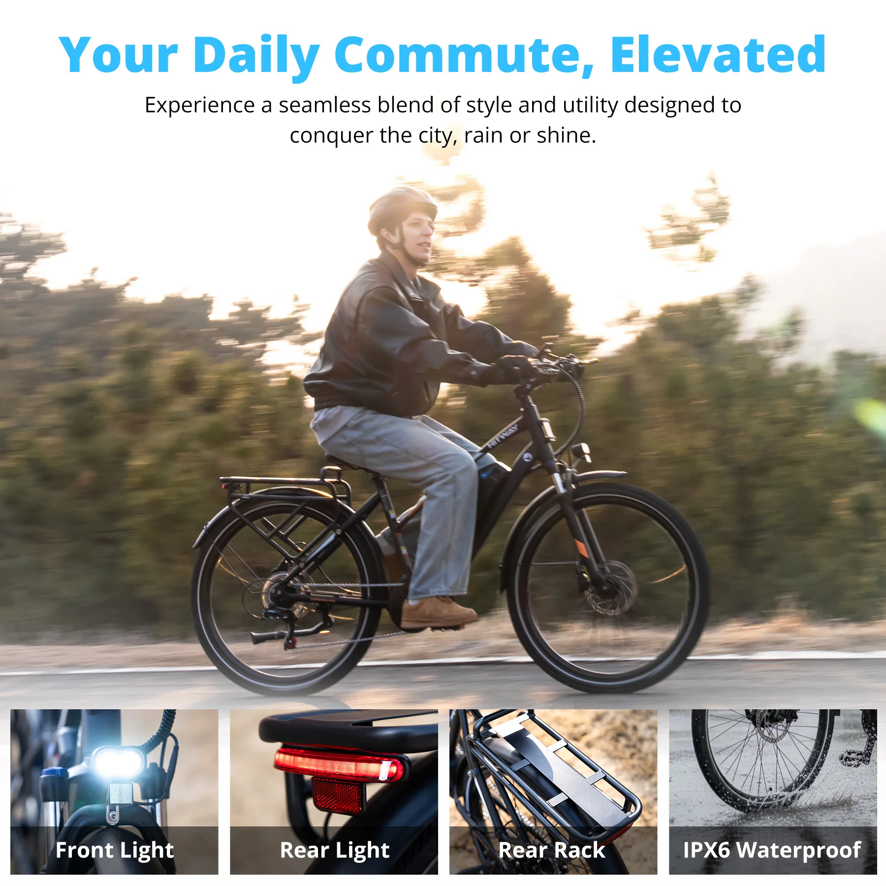BK-U1 Mid-Drive Electric Bike up to 110 miles - Image 7